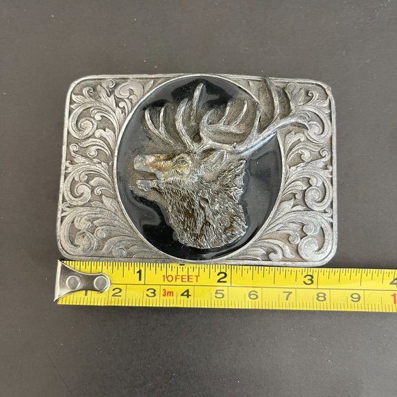 Vtg. 1993 Bergamot J-76 Elk Belt Buckle Made USA - Picture 4 of 4